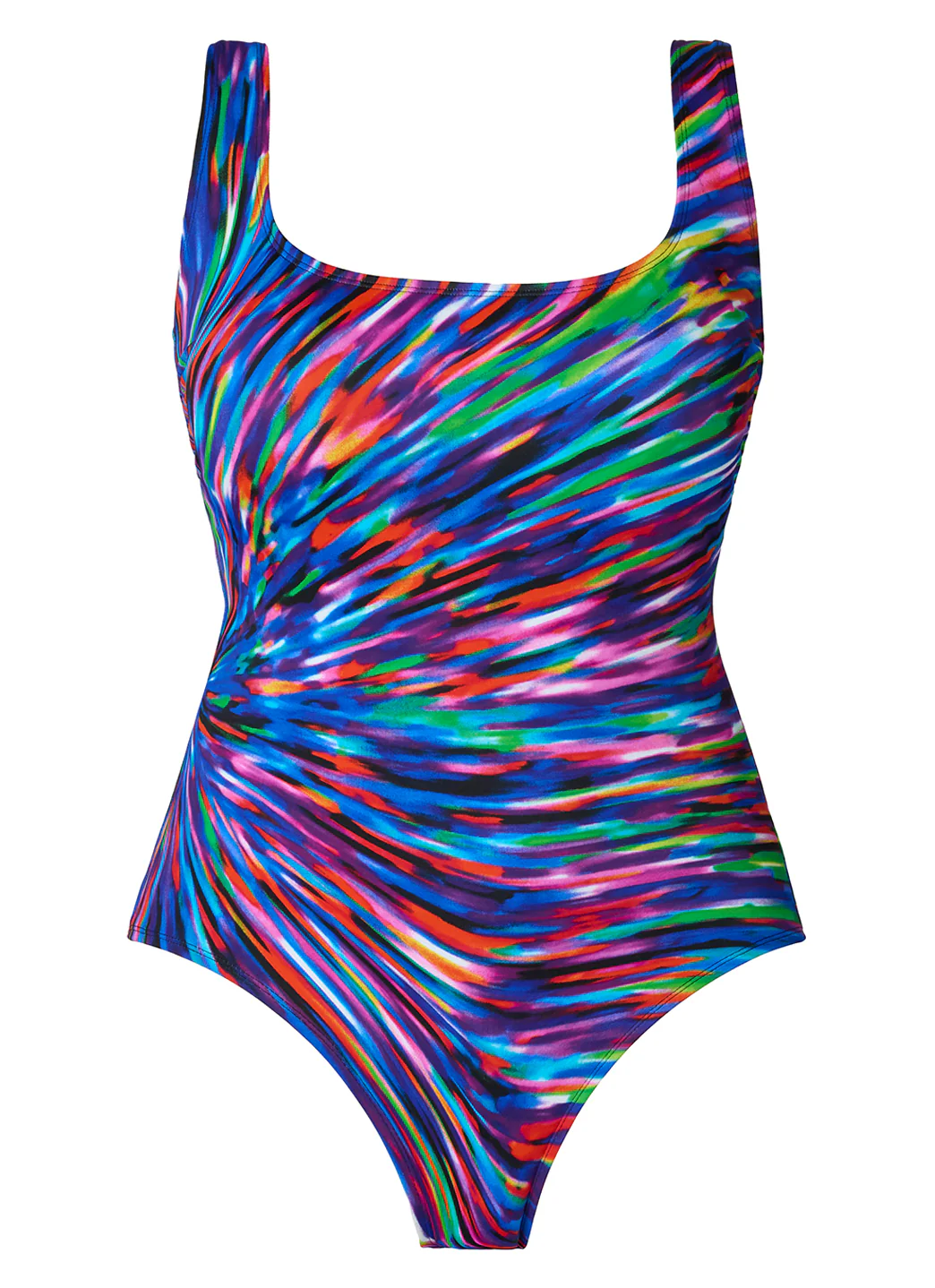 Longitude Women's Long Torso Nebula Panel Scoopneck Tank One Piece Swimsuit - Image 6