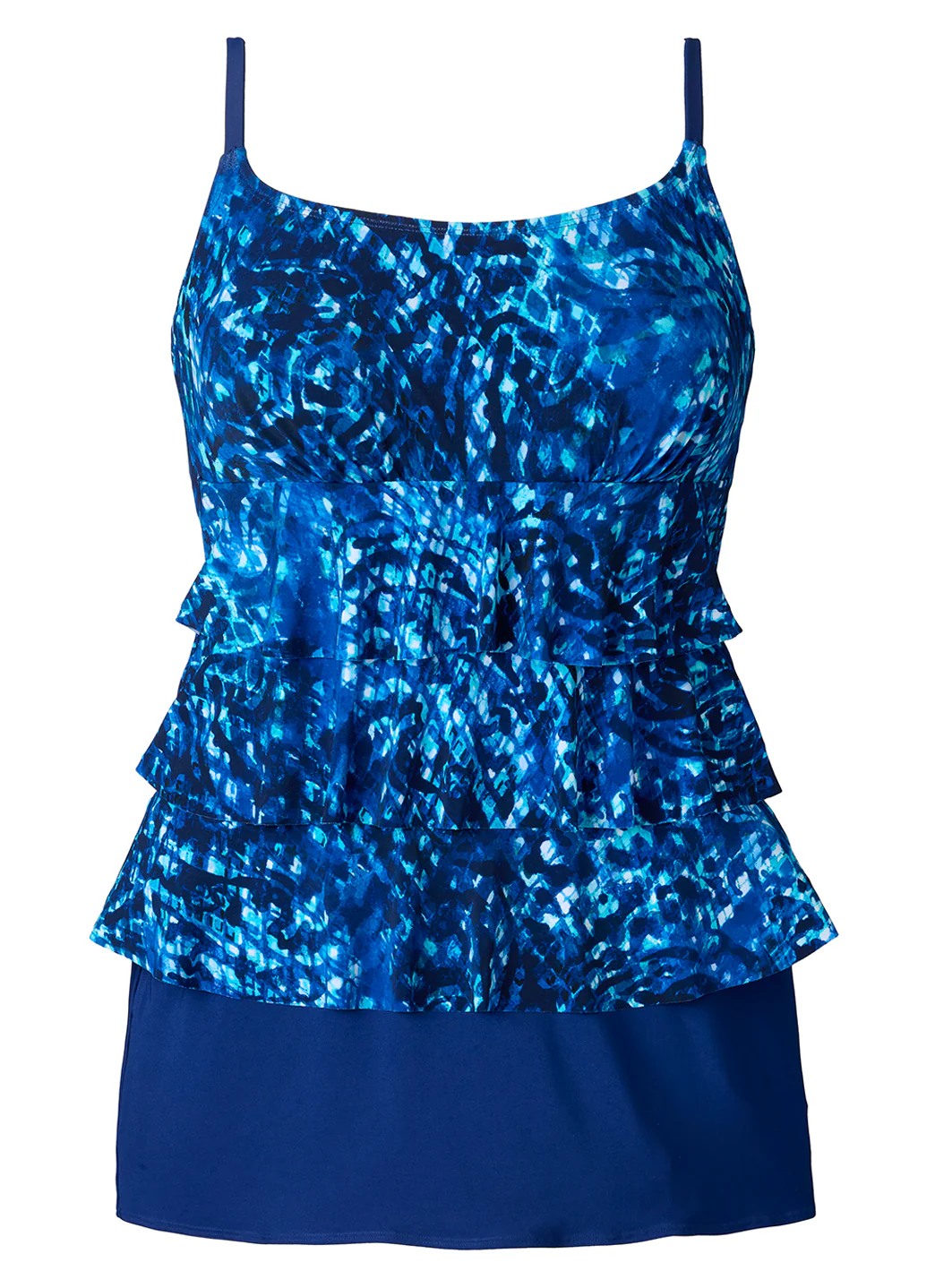 Longitude Women's Long Torso Wingful Thinking Ruffle Faux Skirtini One Piece Swimsuit - Image 6