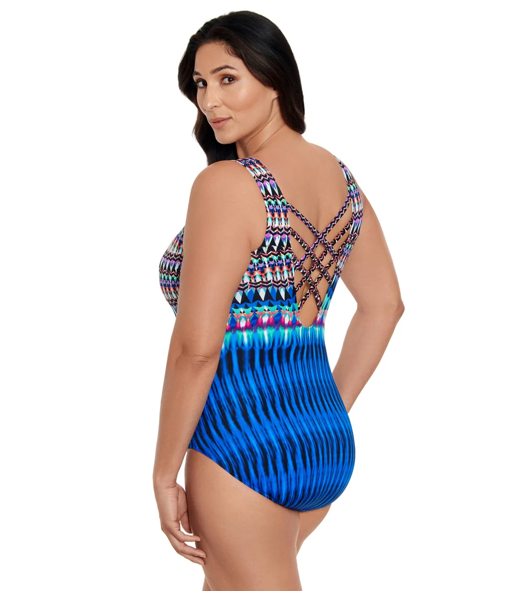 Longitude Women's Sparkle Park One Piece Swimsuit - Image 5