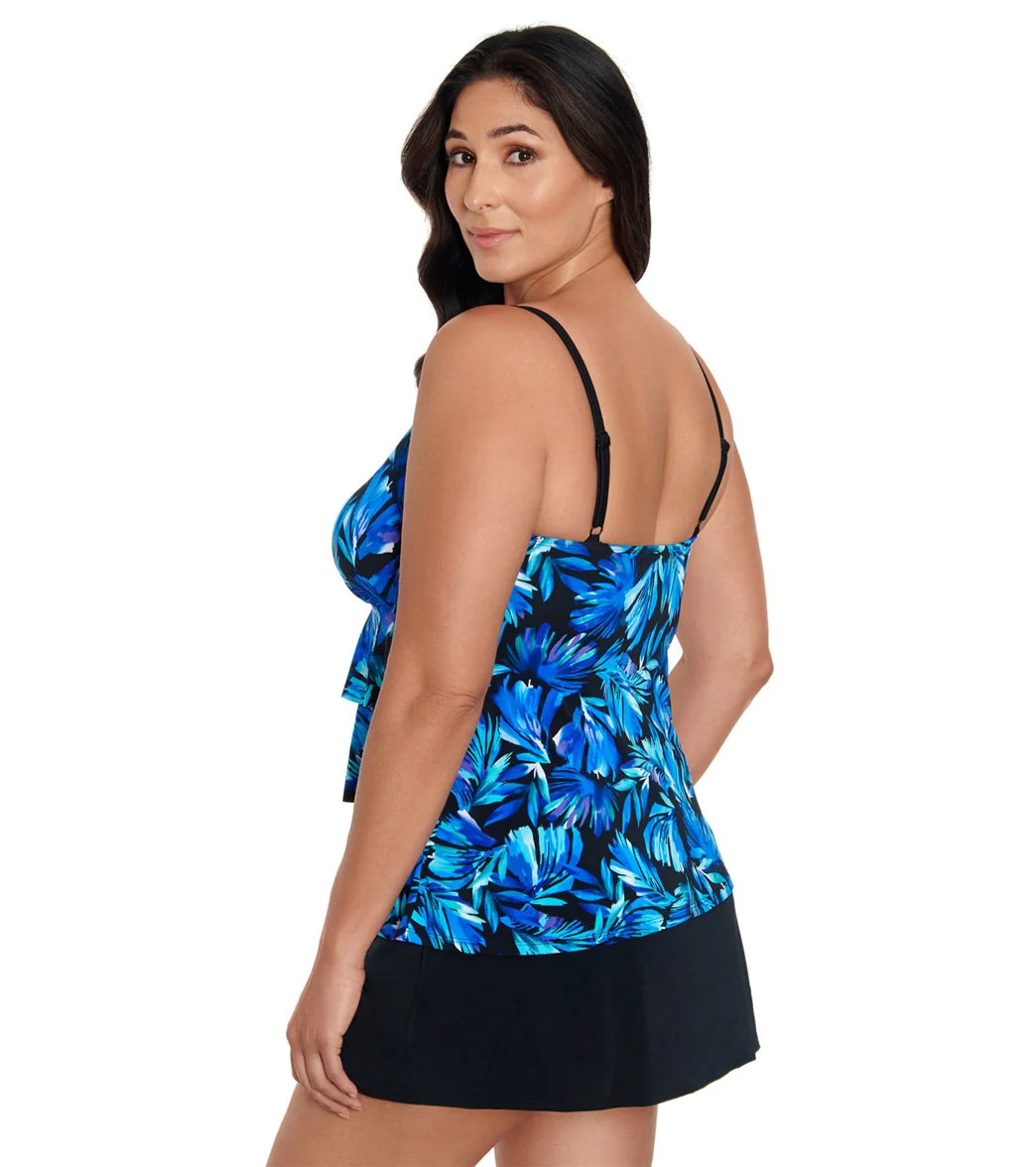 Longitude Women's Toucan Play Faux Ruffle Skirtini One Piece Swimsuit - Image 2