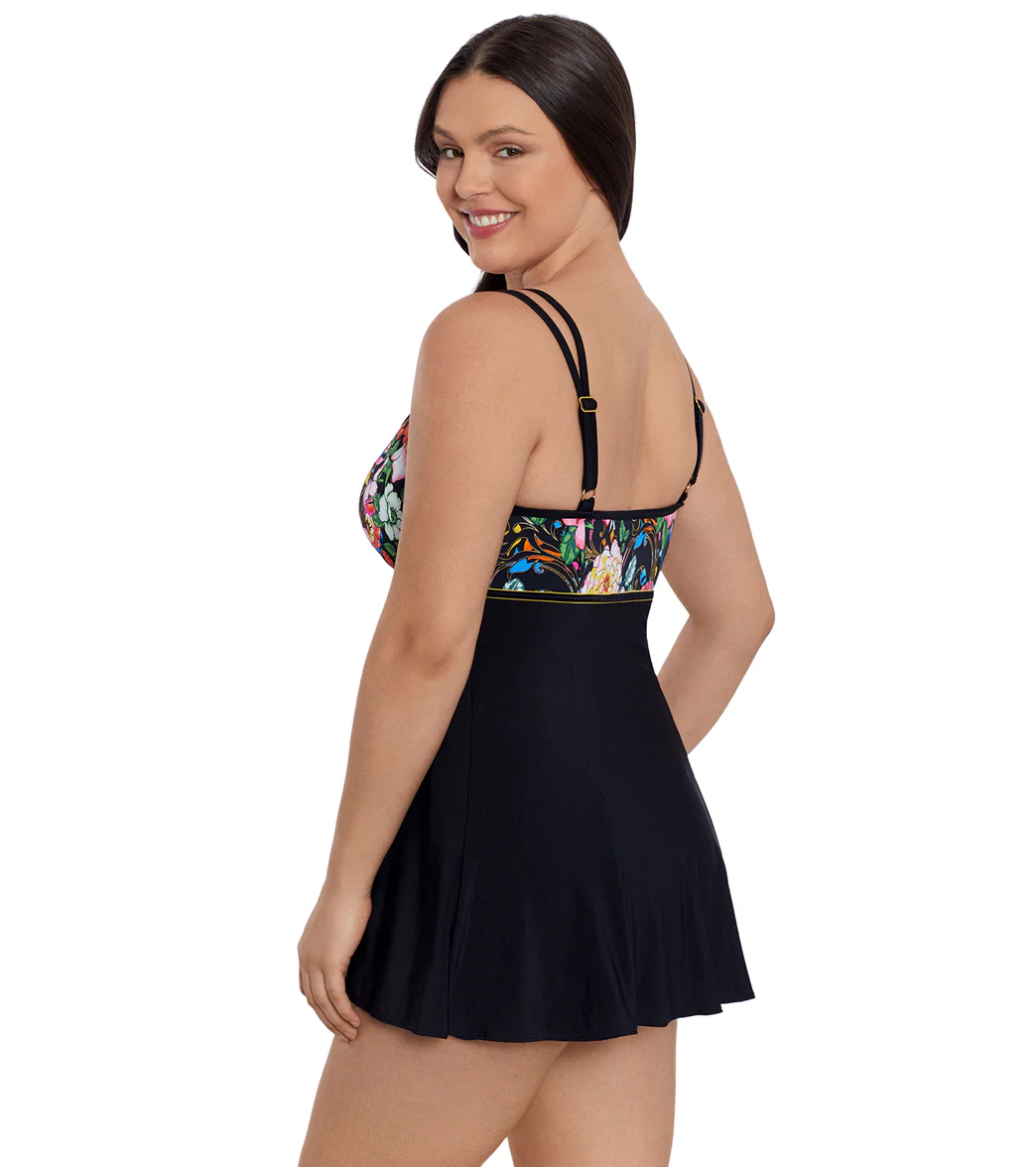 Longitude Women's True Romance Princes Seam Long Torso Swim Dress - Image 2