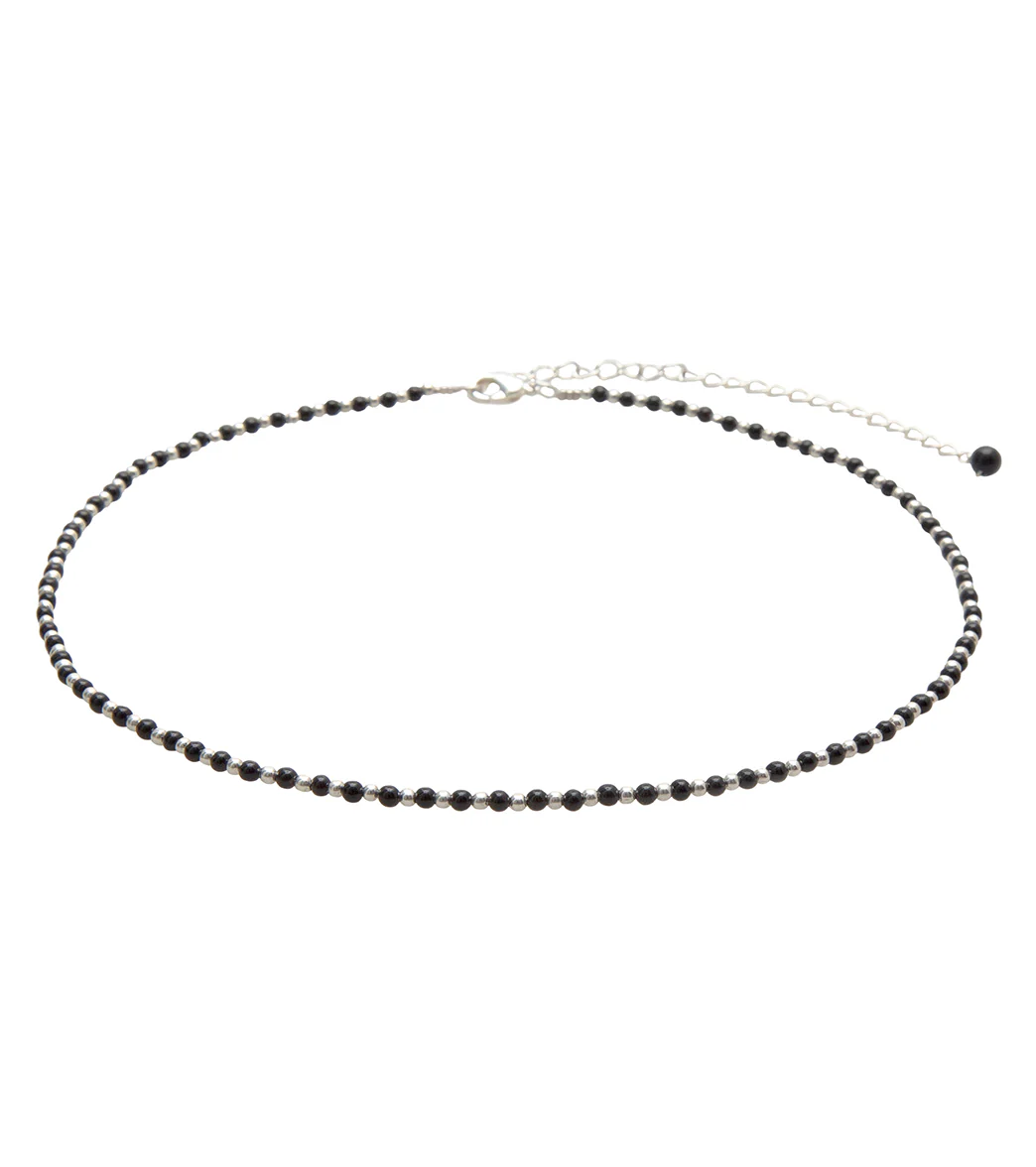 Lotus and Luna Balance Onyx 2mm Healing Necklace - Image 7