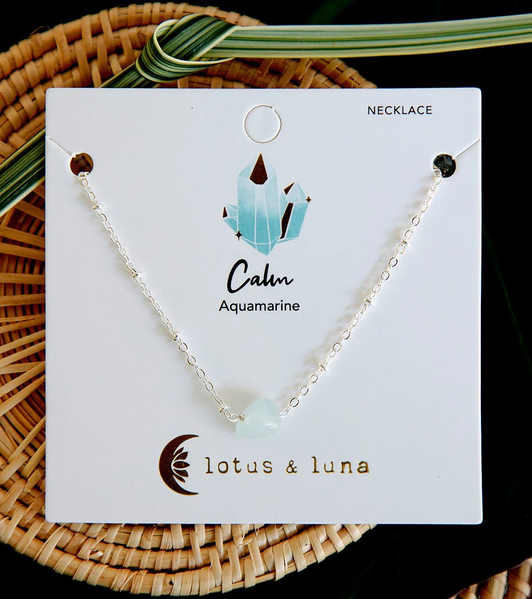 Lotus and Luna Calm Stone of the Earth Necklace - Image 5