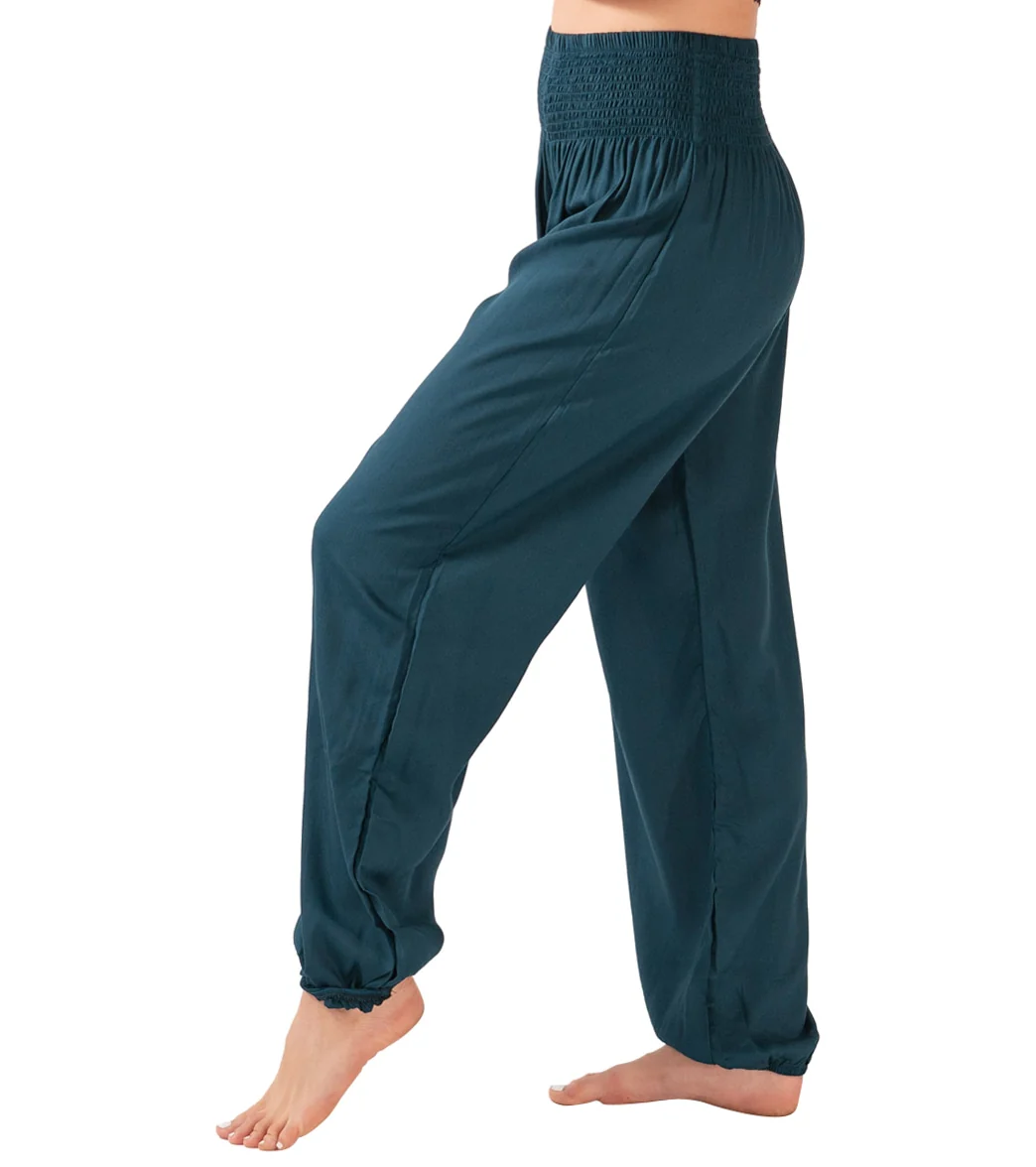Lotus and Luna Deep Teal Harem Pants - Image 2