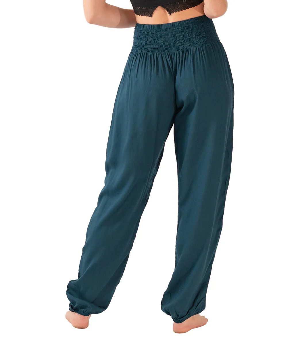 Lotus and Luna Deep Teal Harem Pants - Image 3