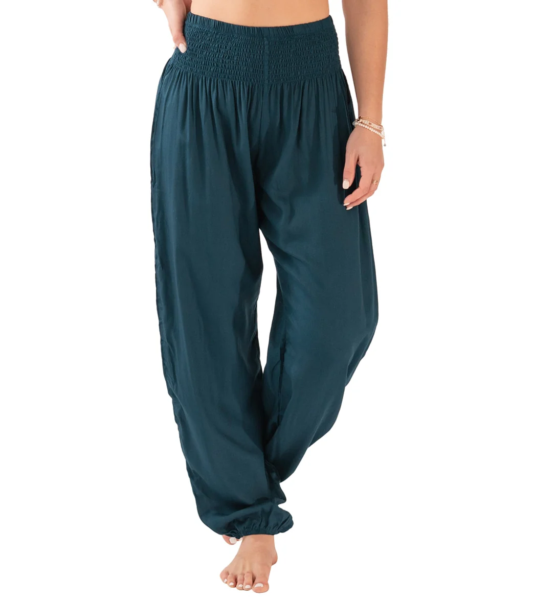 Lotus and Luna Deep Teal Harem Pants - Image 7