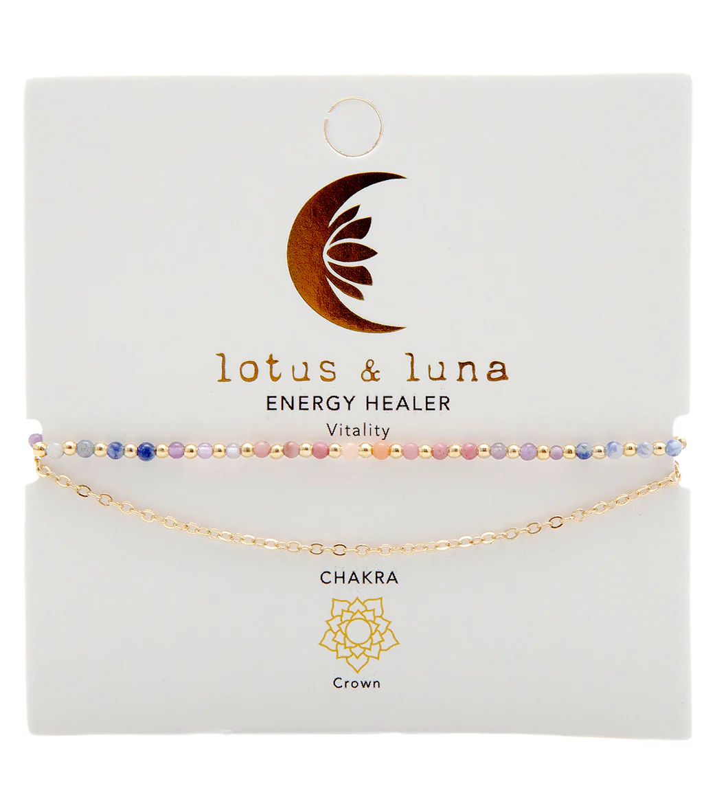 Lotus and Luna Energy Healer Amethyst Bracelet - Image 3