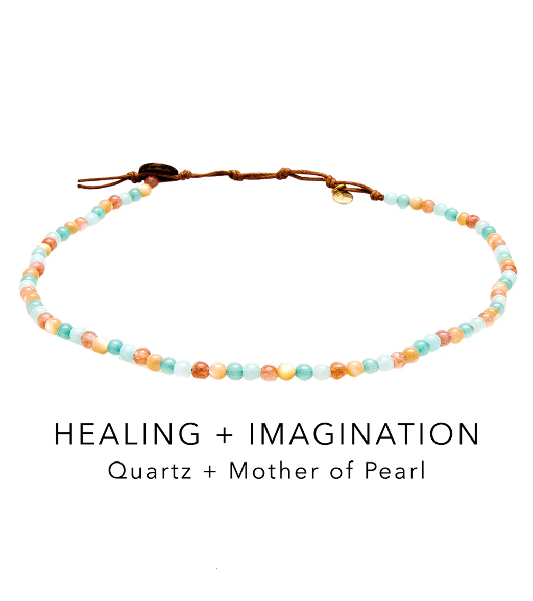 Lotus and Luna Healing + Imagination 4mm Healing Necklaces - Image 2