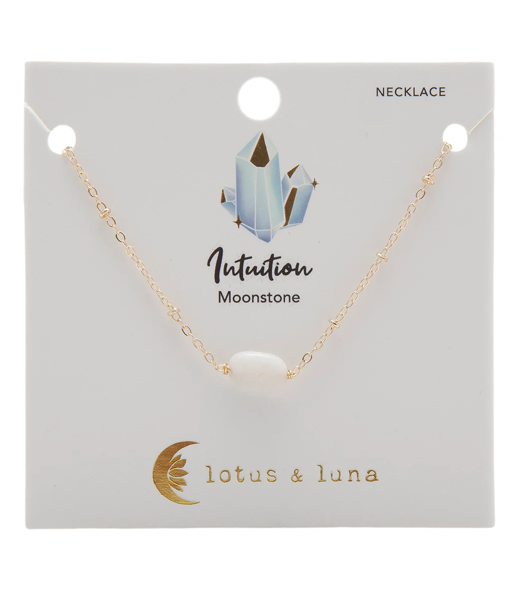Lotus and Luna Intuition Stone of the Earth Necklace - Image 3