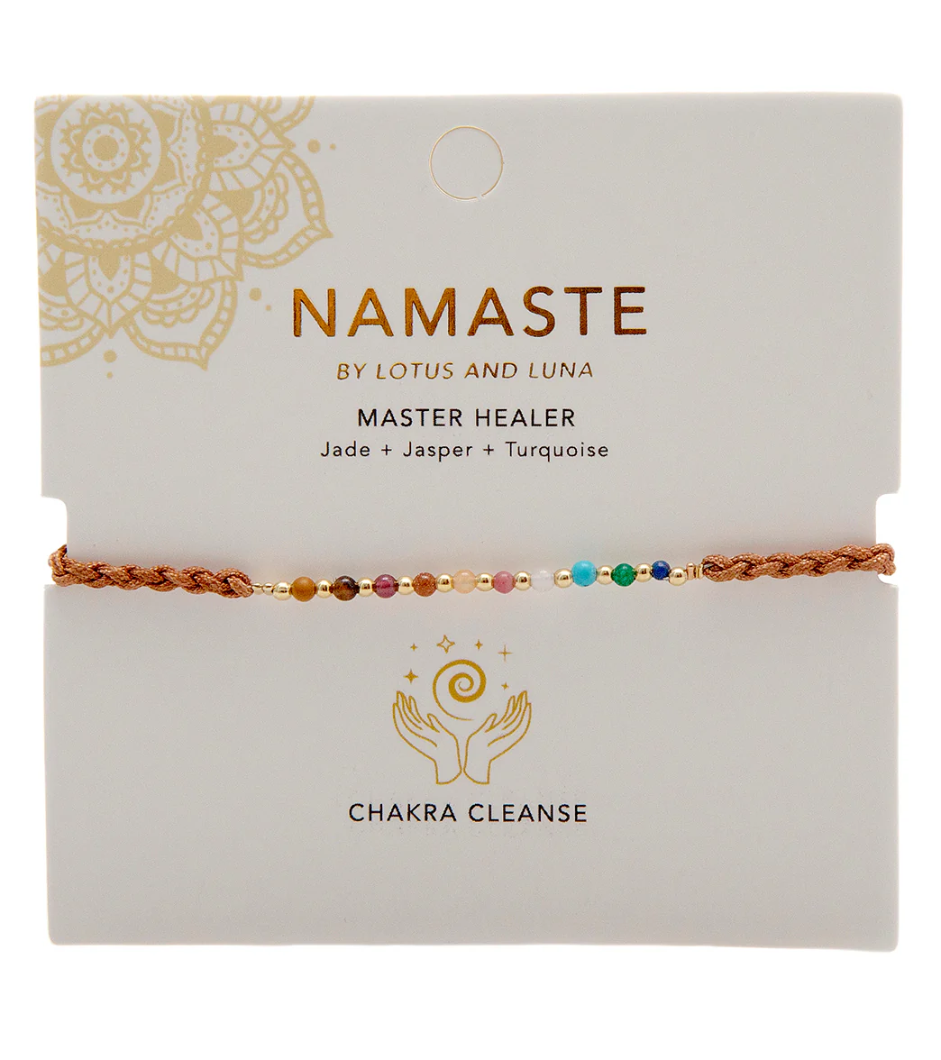 Lotus and Luna Master Healer Chakra Cleanse Namaste Bracelet - Image 3