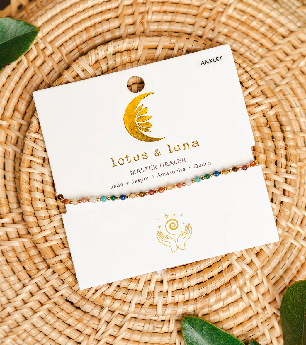 Lotus and Luna Master Healer Gold Anklet - Image 2