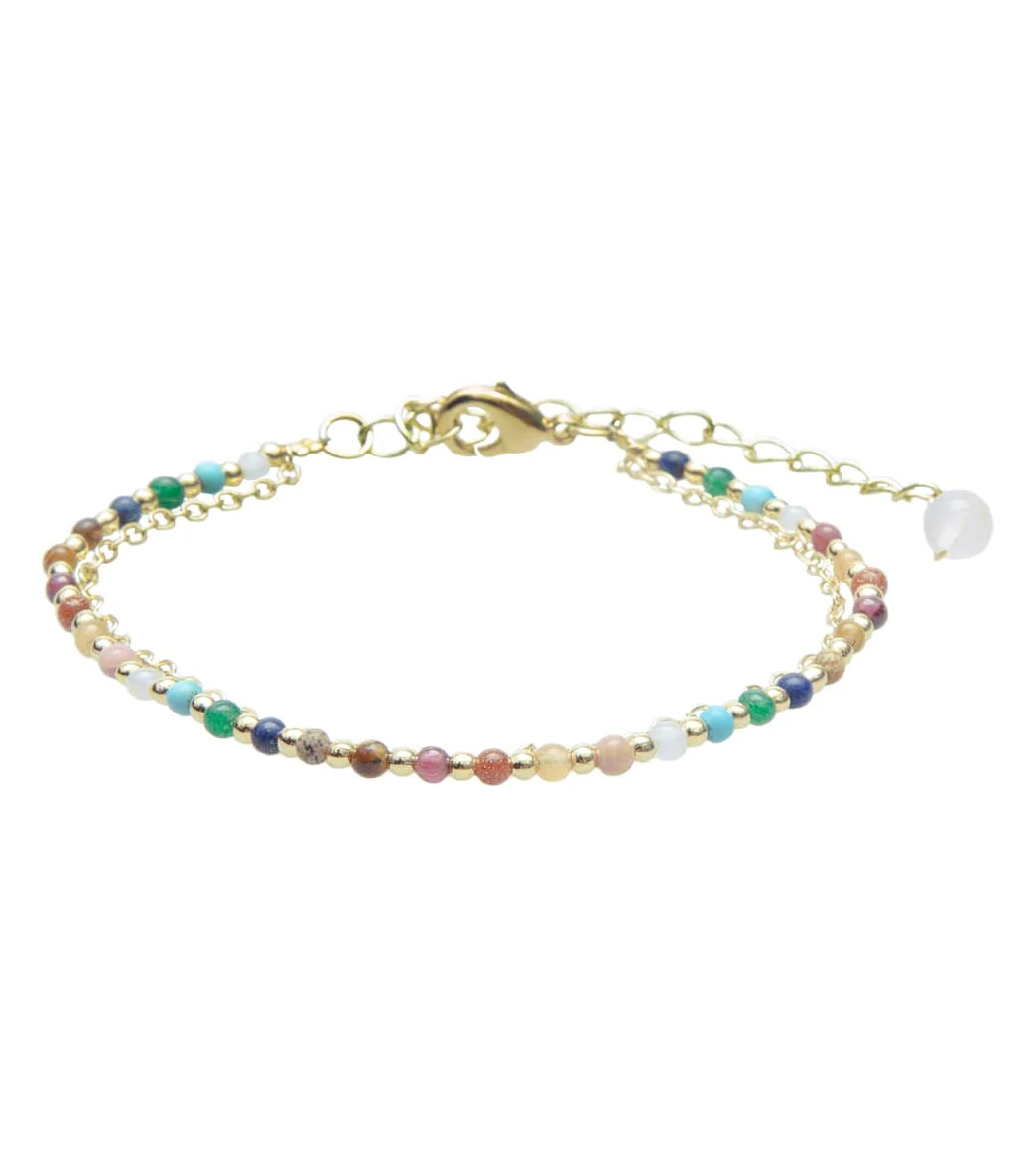 Lotus and Luna Master Healer Gold Healing Layered Bracelet - Image 5