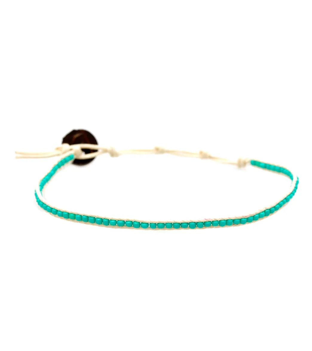 Lotus and Luna Seed Bead Anklets - Image 4