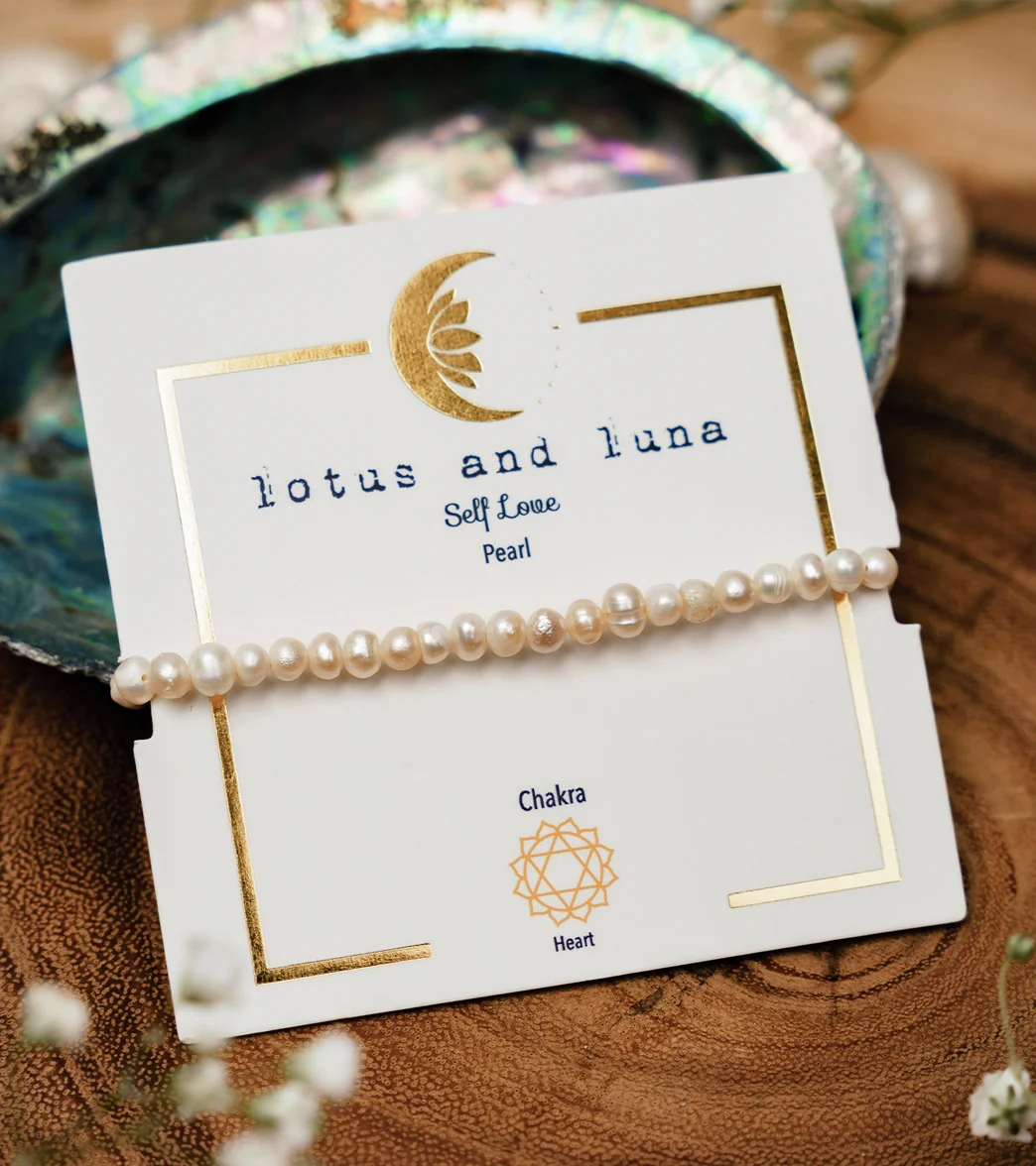 Lotus and Luna Self Love Pearl Healing Bacelet - Image 2