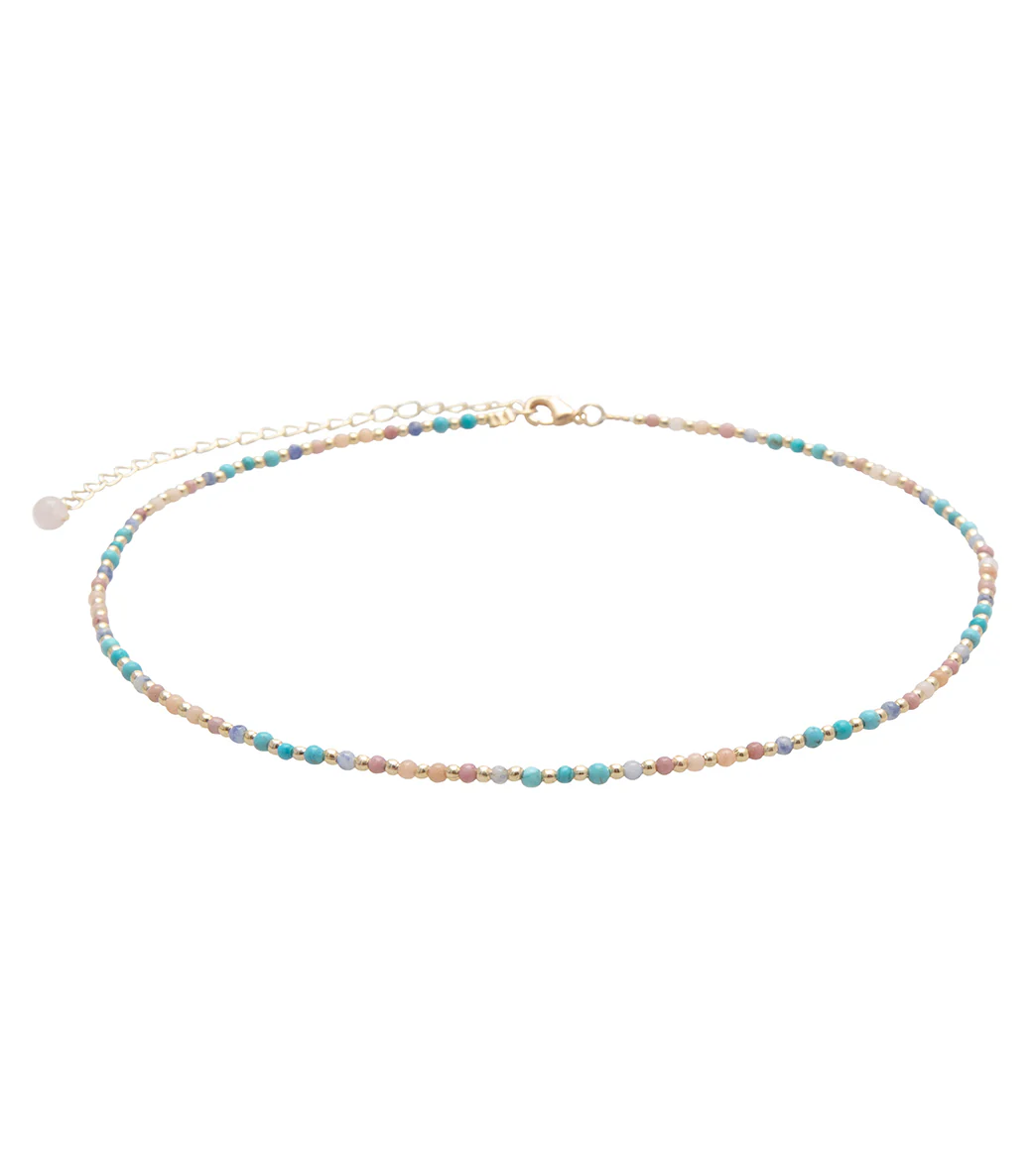 Lotus and Luna Sunset Chaser 2mm Healing Necklace - Image 6