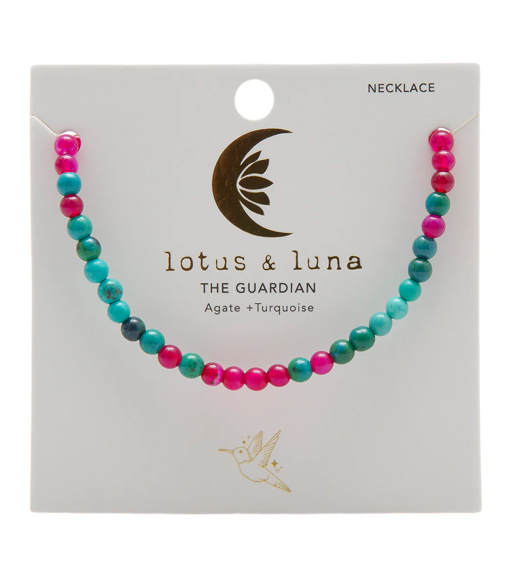 Lotus and Luna The Guardian 4mm Healing Necklaces - Image 5