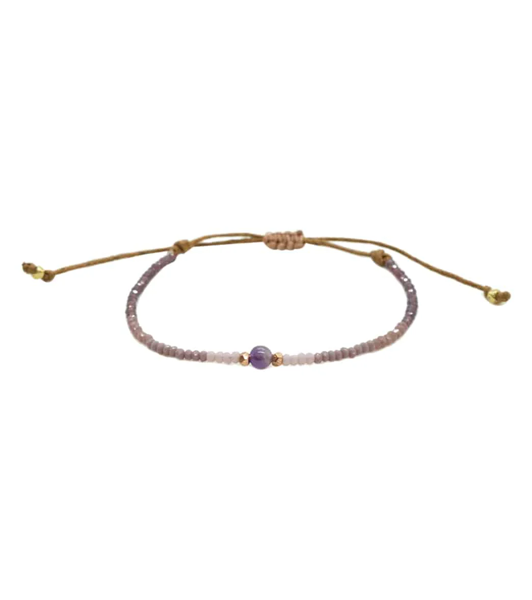 Lotus and Luna Vitality Amethyst Goddess Bracelet - Image 4