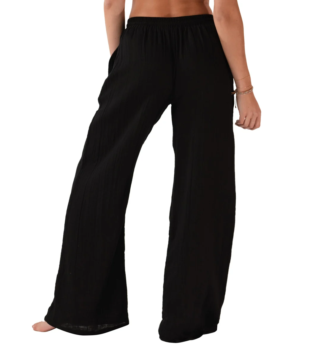 Lotus and Luna Wide Leg Cotton Pants with Pockets - Image 15