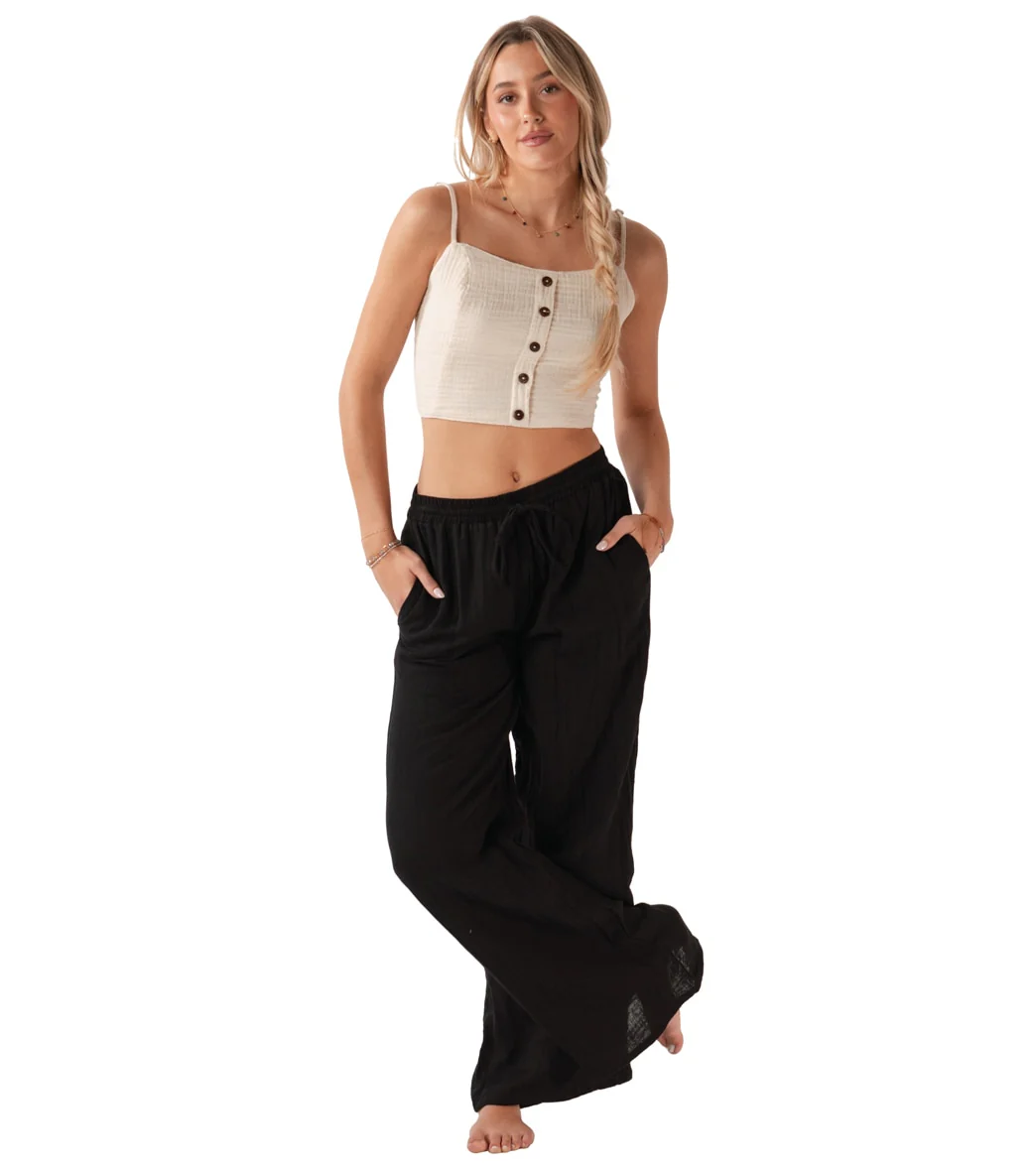 Lotus and Luna Wide Leg Cotton Pants with Pockets - Image 16