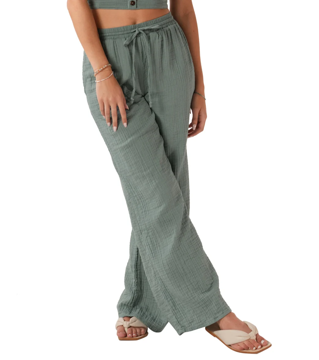 Lotus and Luna Wide Leg Cotton Pants with Pockets - Image 2