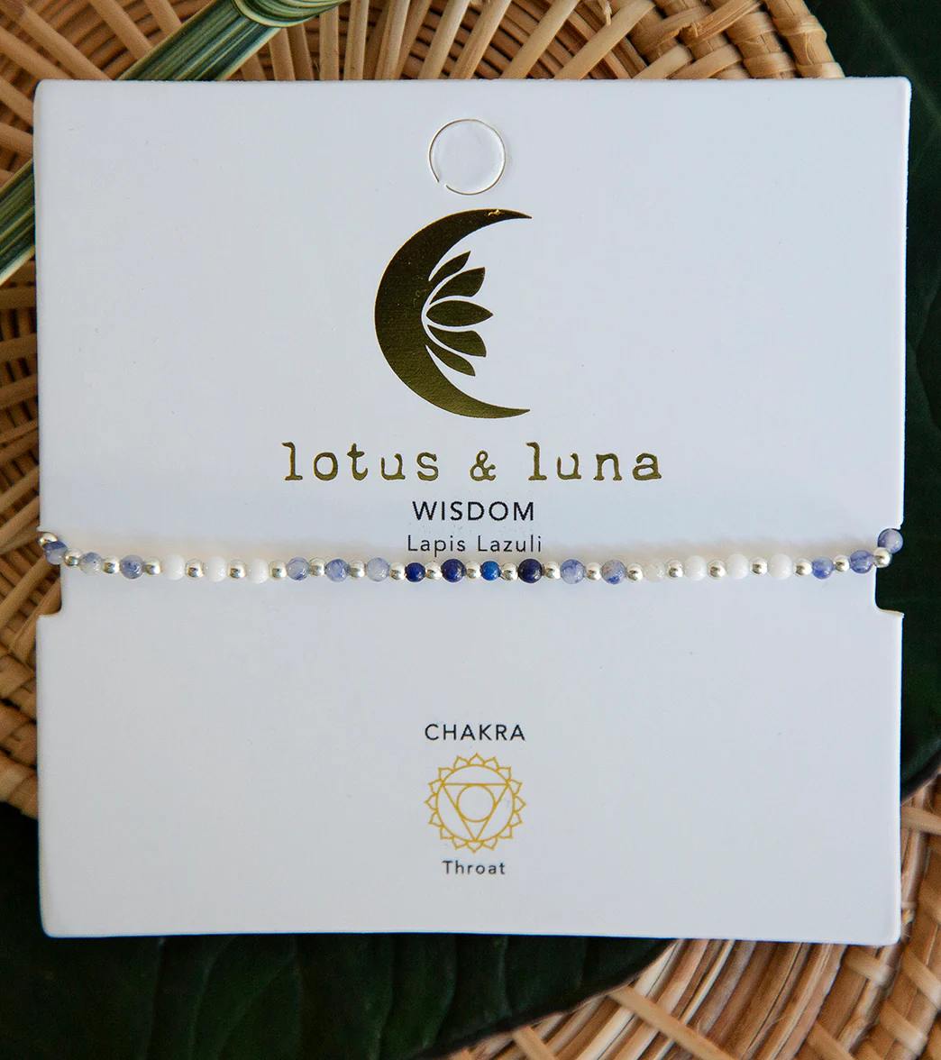 Lotus and Luna Wisdom Healing Anklet - Image 3