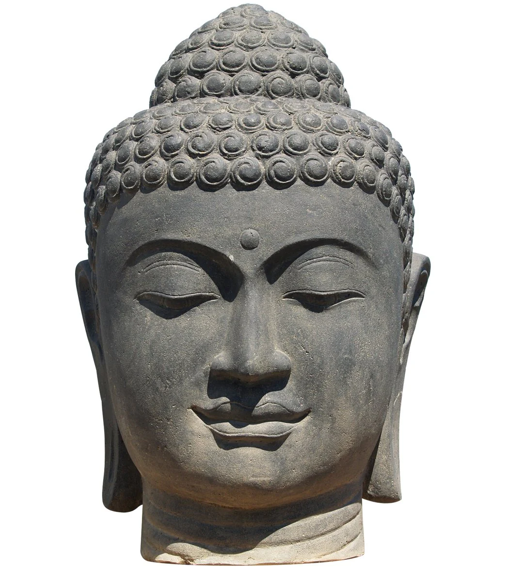 Lotus Sculpture Large Buddha Head Fountain 50"