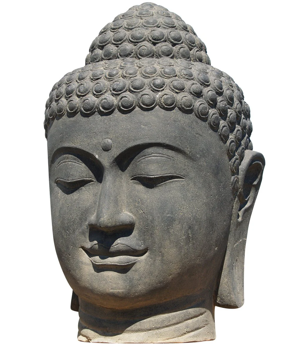 Lotus Sculpture Large Buddha Head Fountain 50" - Image 3