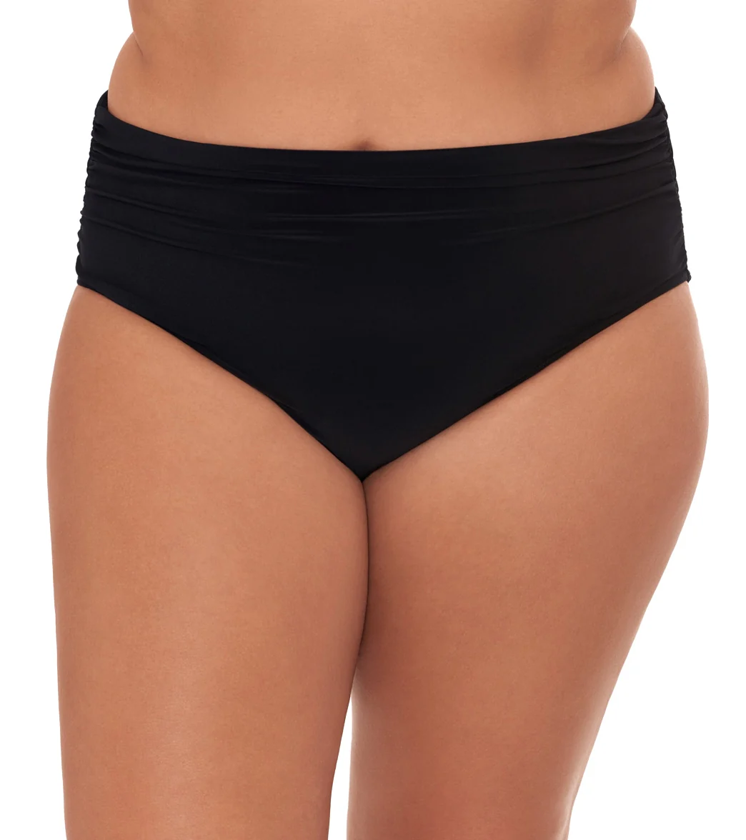 Magicsuit by Miraclesuit Plus Size Jersey Shirred Bikini Bottom - Image 6