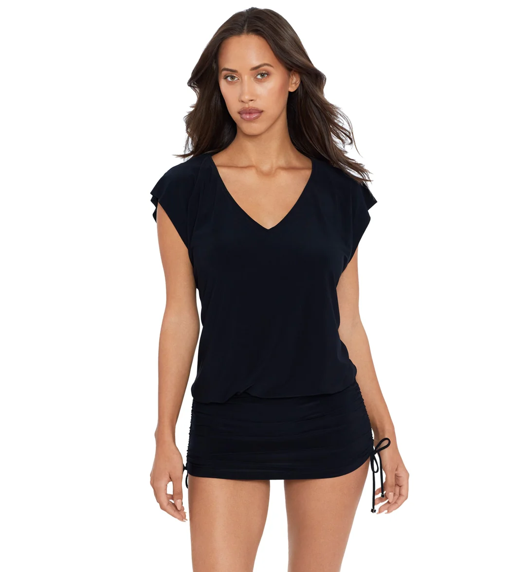 Magicsuit by Miraclesuit Women's Cover Ups Shirred Beach Dress - Image 7