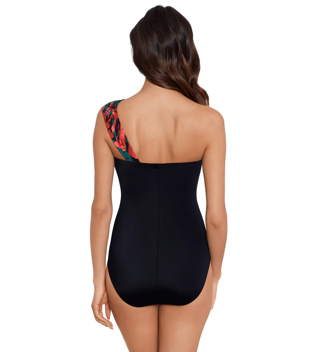 Magicsuit by Miraclesuit Women's Livin Lush Colorblock Goddess One Piece Swimsuit - Image 3