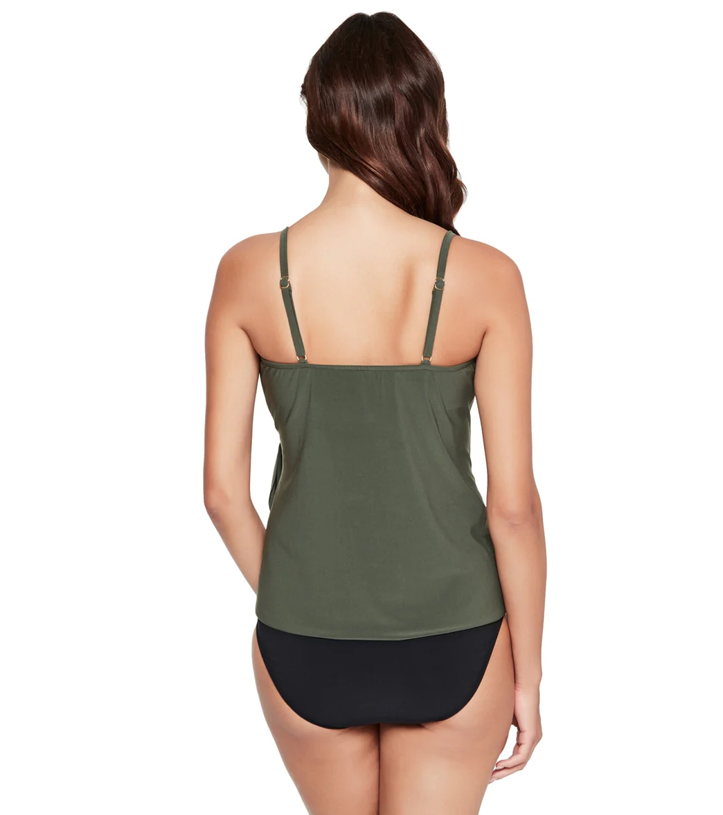 Magicsuit by Miraclesuit Women's Solid Carma Tankini Top - Image 2