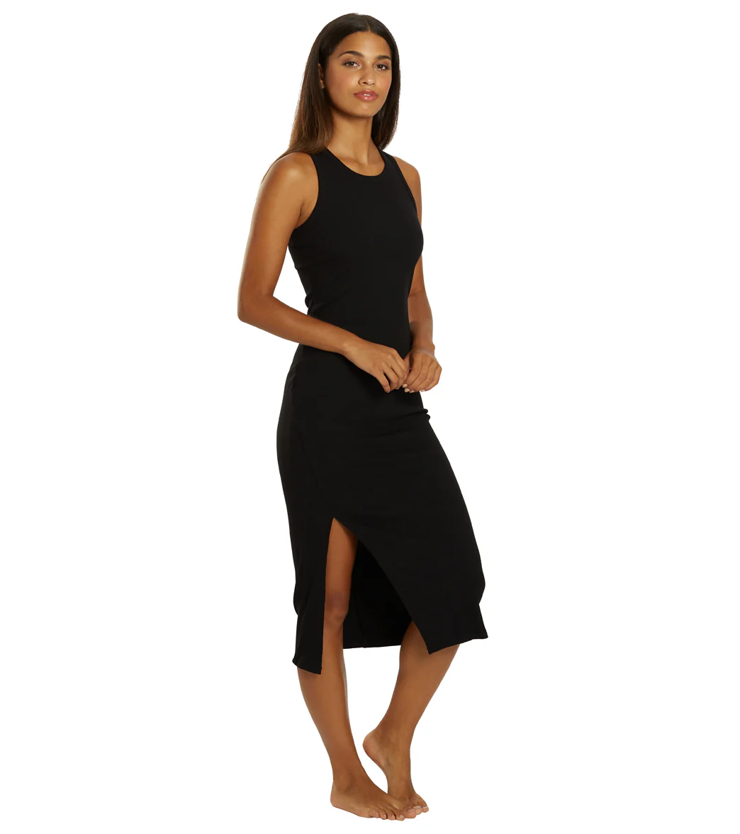 Marika Nikki Side Slit Ribbed Midi Dress - Image 8