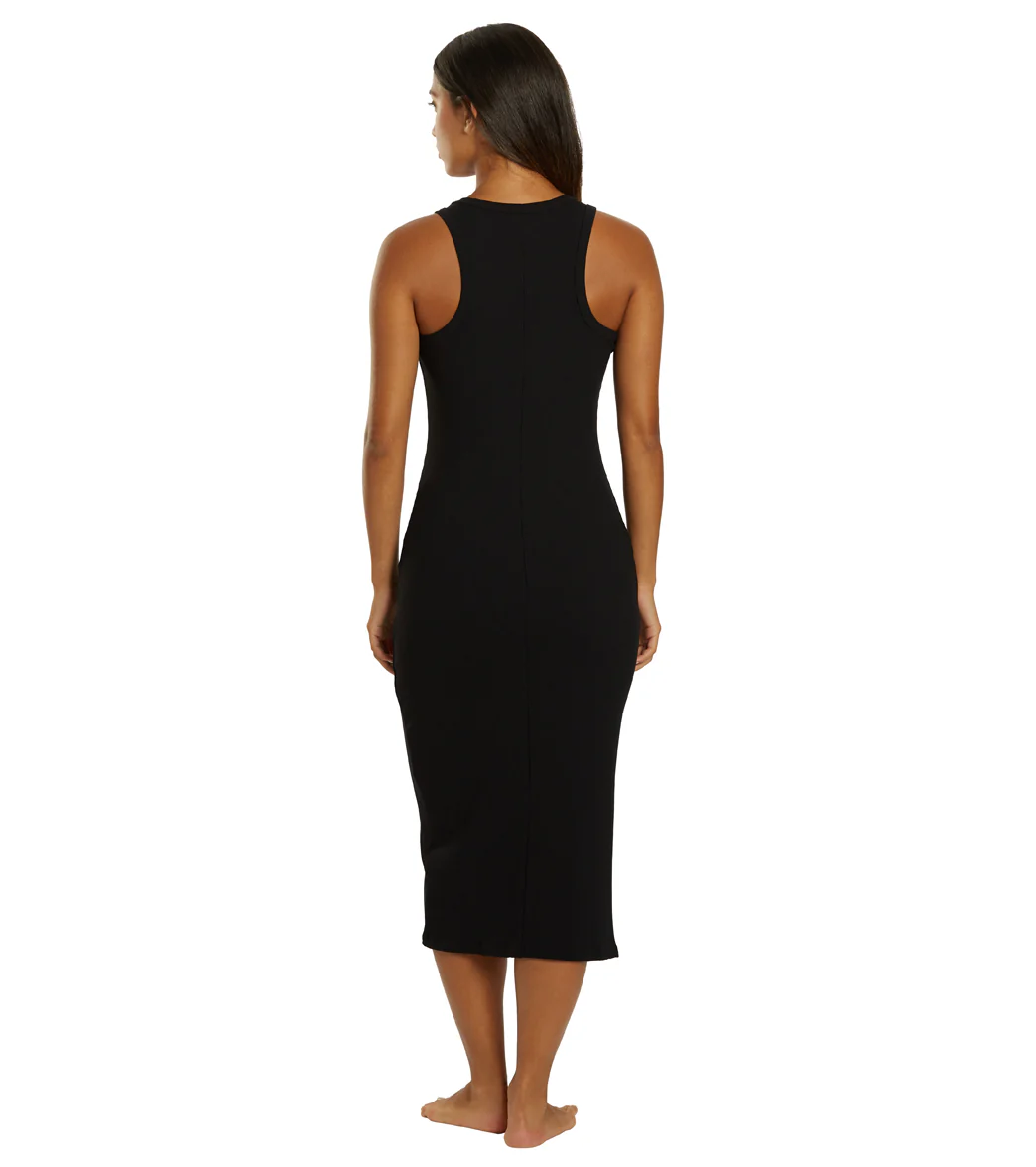 Marika Nikki Side Slit Ribbed Midi Dress - Image 9