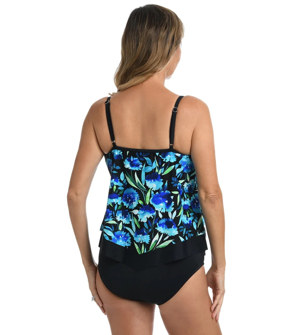 Maxine Women's Dandelion Fields Flutter Tankini Top - Image 2