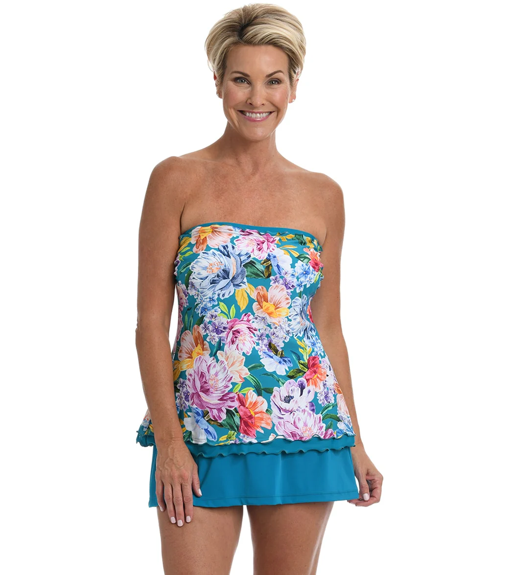 Maxine Women's English Arboretum Ruffle Tankini Top - Image 5