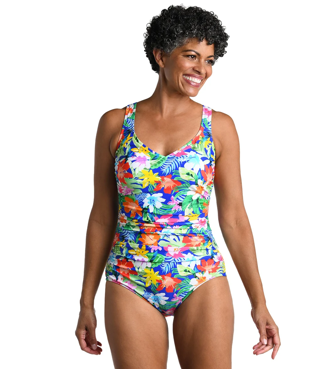 Maxine Women's Hula Holiday Over The Shoulder One Piece Swimsuit - Image 5