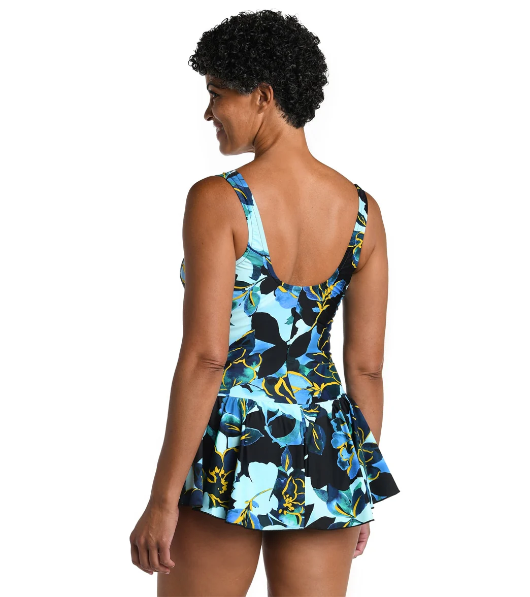 Maxine Women's Moonlit Garden Princess Seam Swim Dress - Image 2