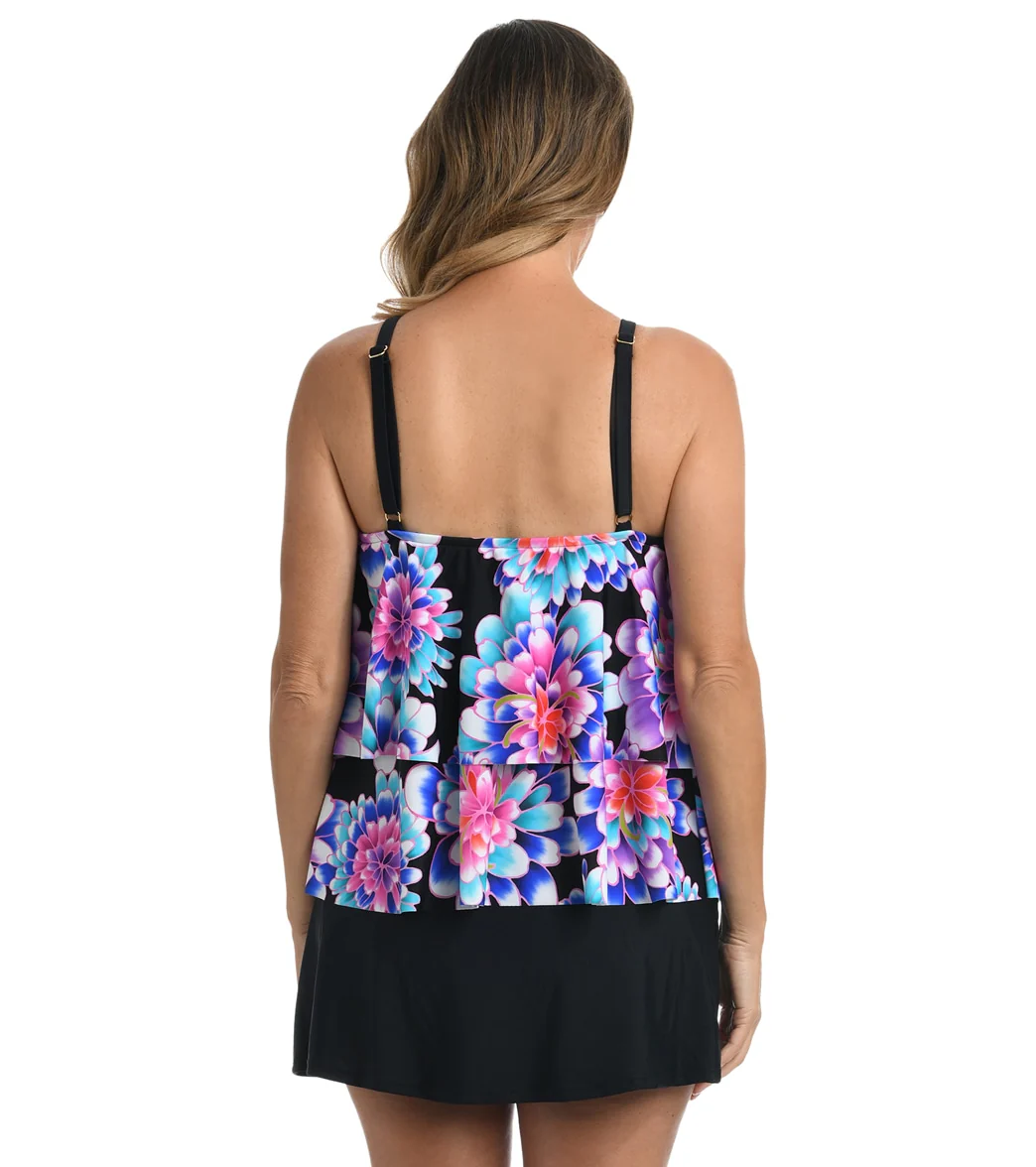 Maxine Women's Mums The Word High Neck Ruffle Tankini Top - Image 2