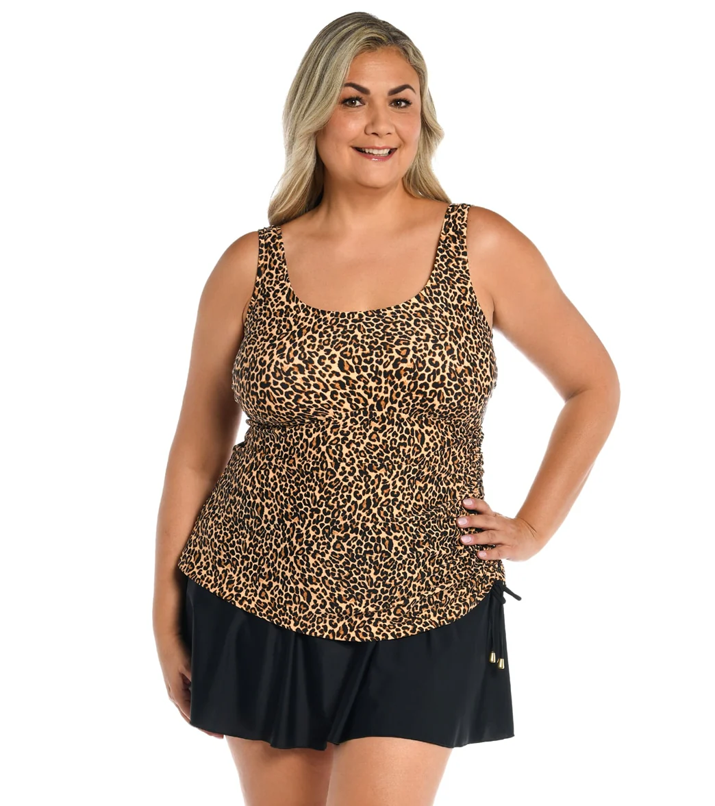 Maxine Women's Plus Size Cougar Tank Swim Dress - Image 5