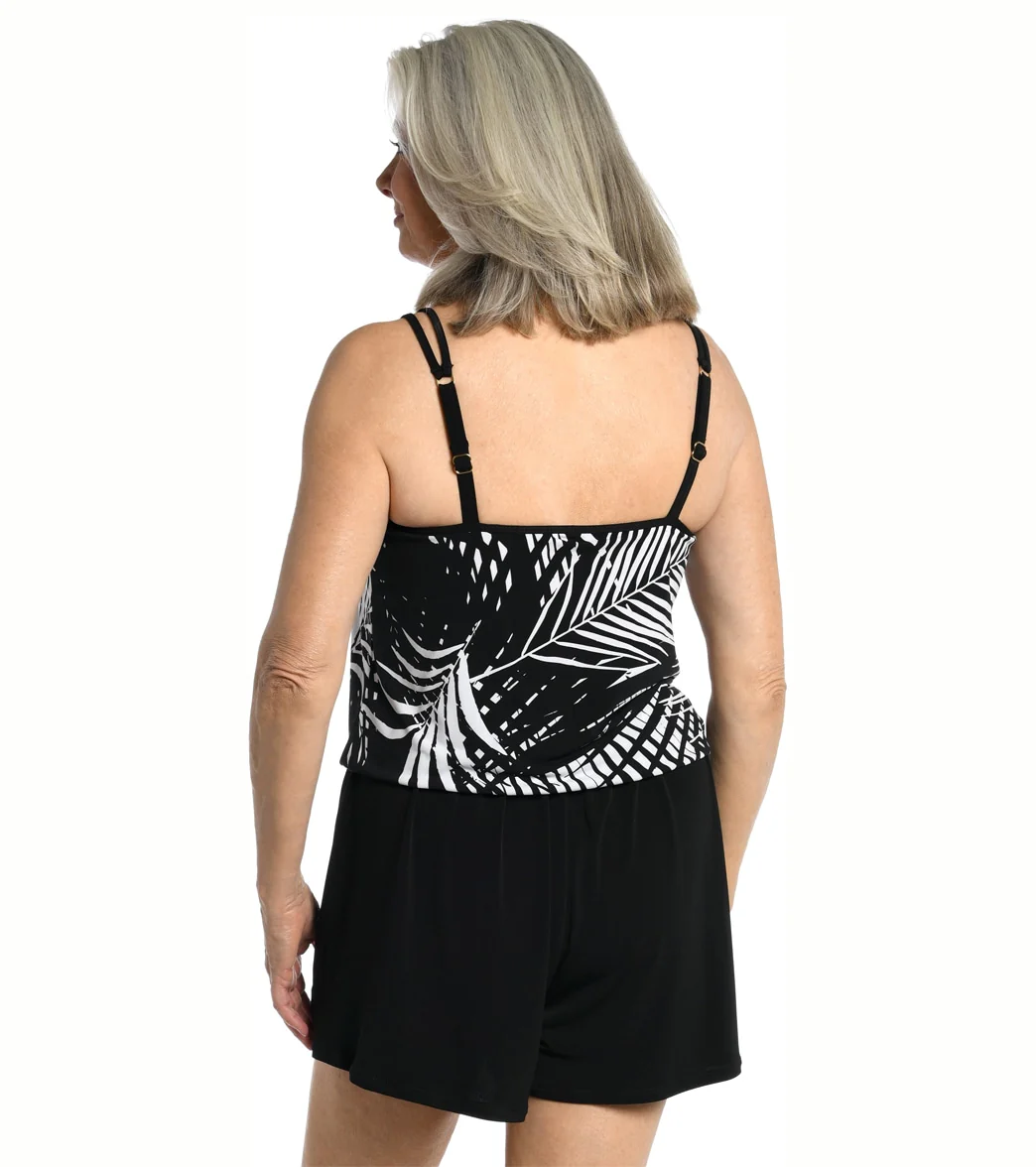 Maxine Women's Shadow Palms Swim Romper - Image 2