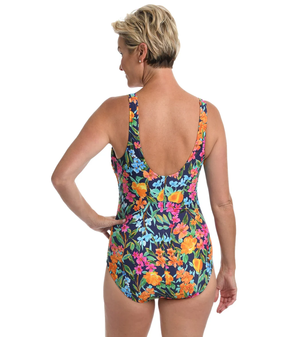 Maxine Women's Wildflower Mio Girl Leg One Piece Swimsuit - Image 2