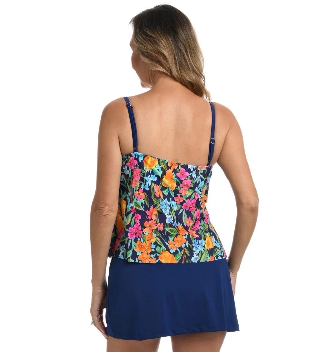 Maxine Women's Wildflower Tiered Tankini Top - Image 2