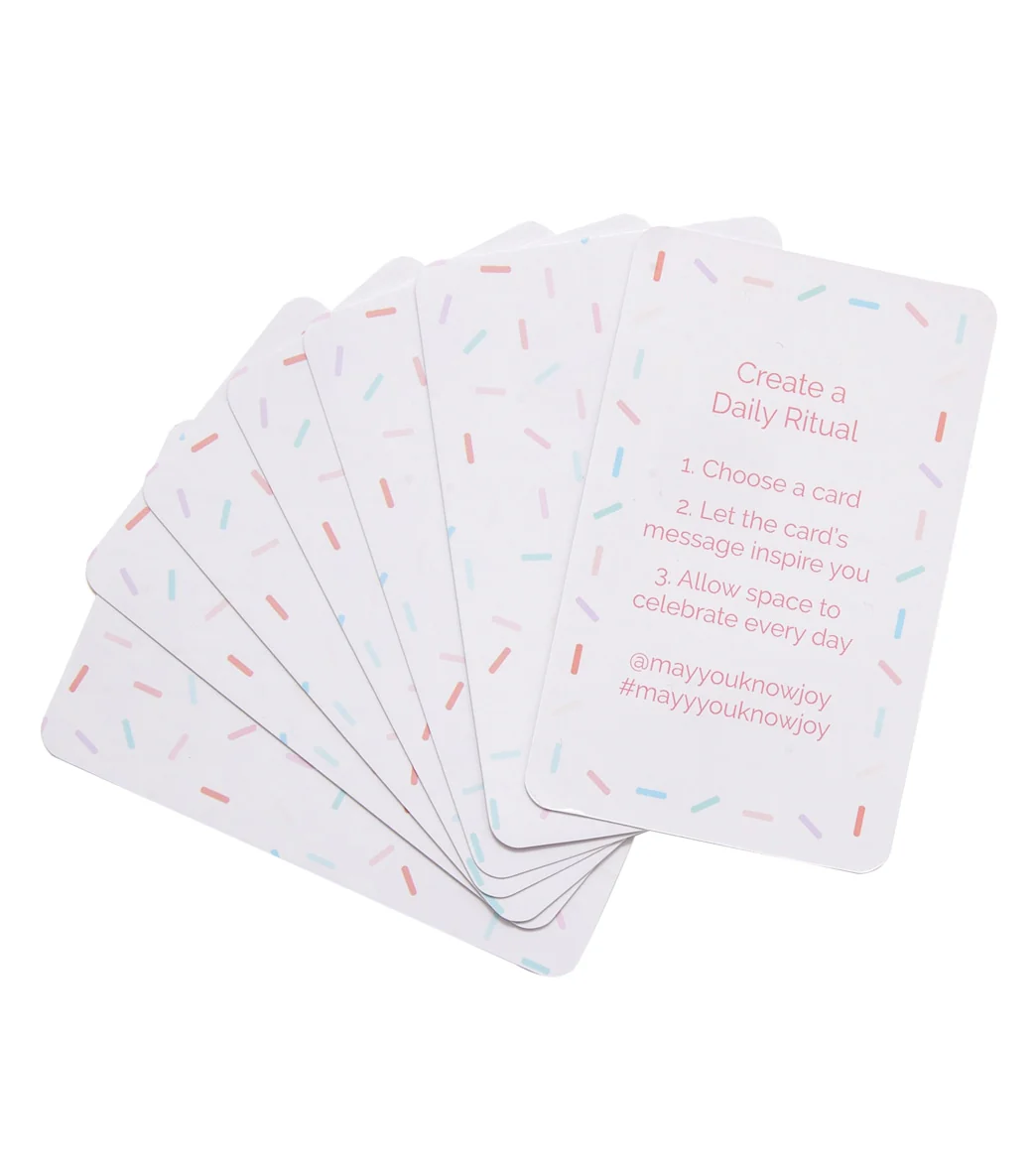 May You Know Joy Celebrating You Pep Talk Card Deck