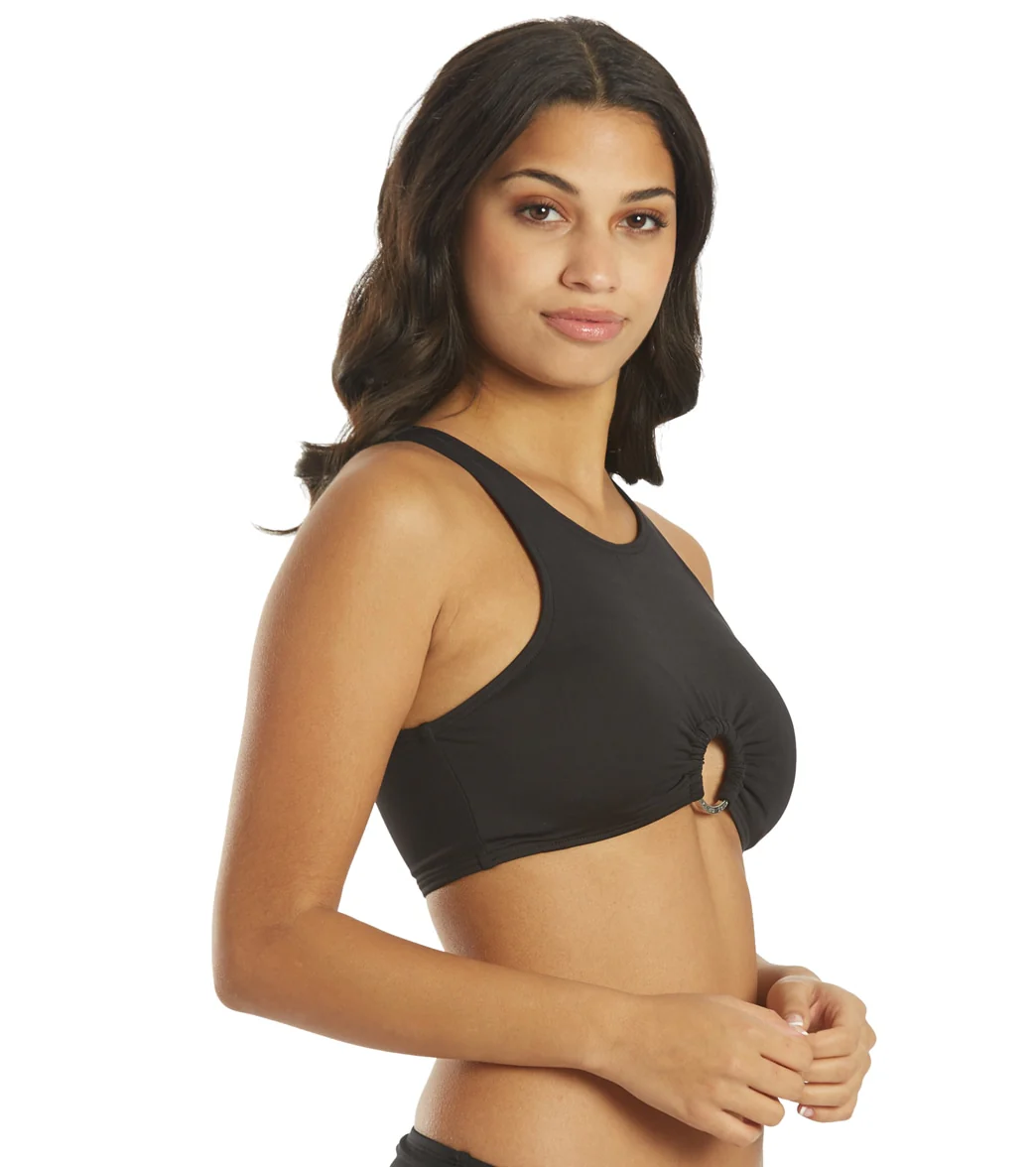 Michael Kors Women's Iconic Solid Cropped Bikini Top - Image 2