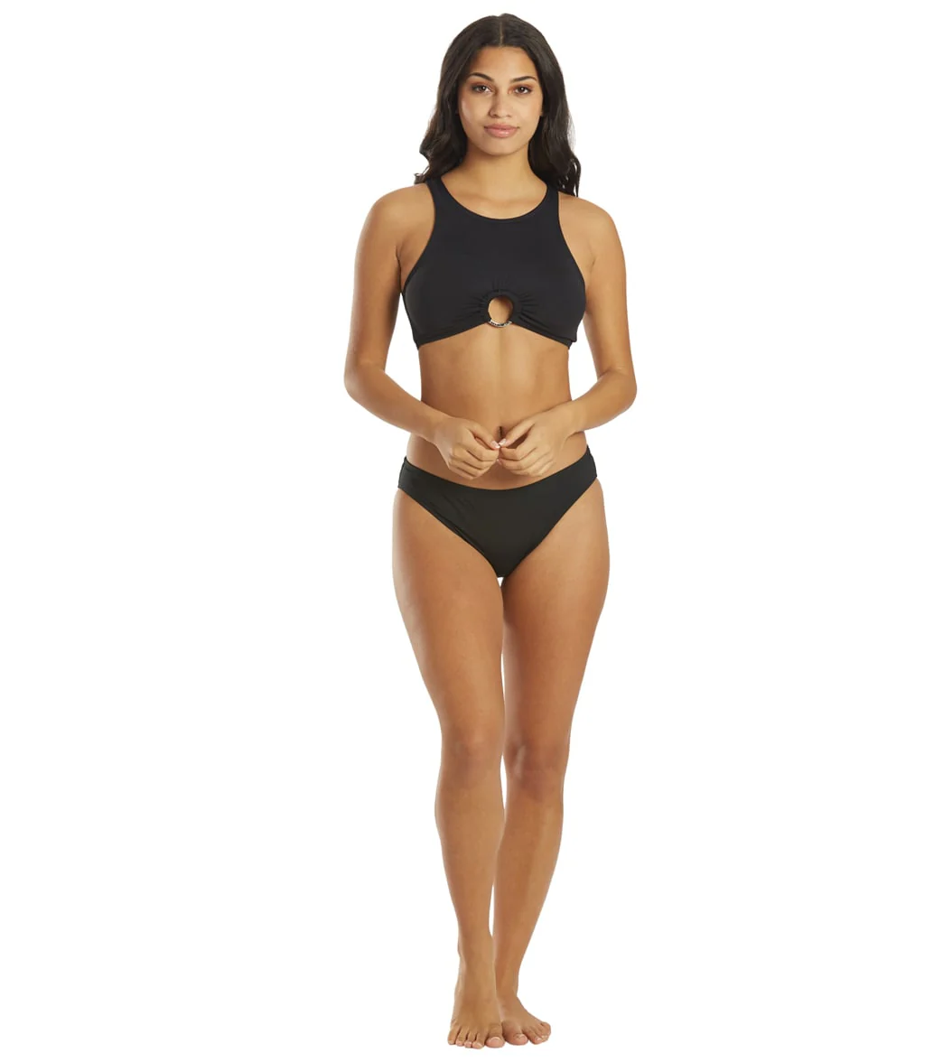 Michael Kors Women's Iconic Solid Cropped Bikini Top - Image 4