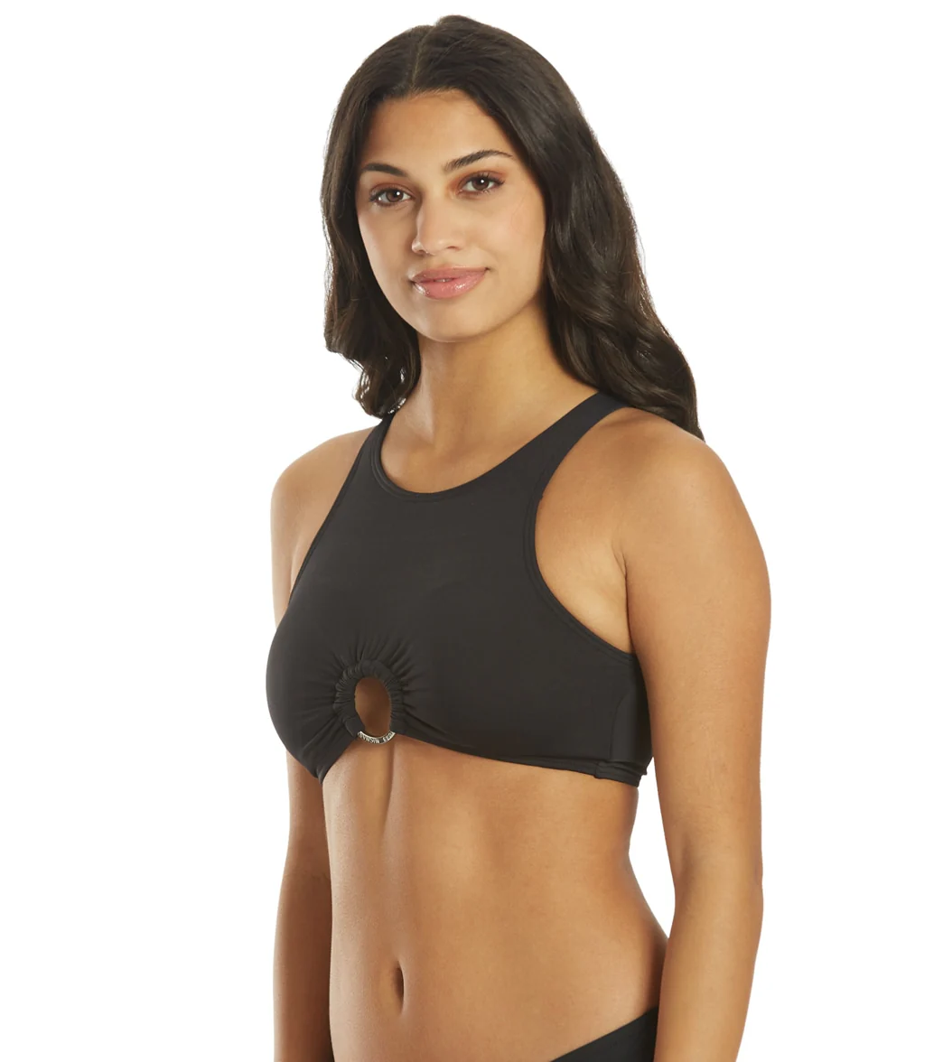 Michael Kors Women's Iconic Solid Cropped Bikini Top - Image 5