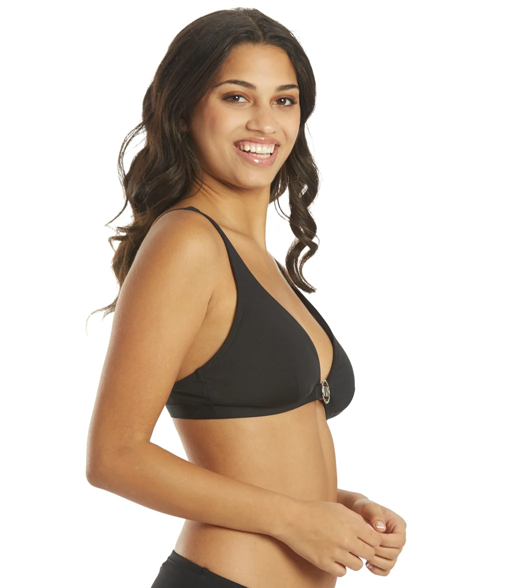 Michael Kors Women's Iconic Solids Triangle Bikini Top - Image 9