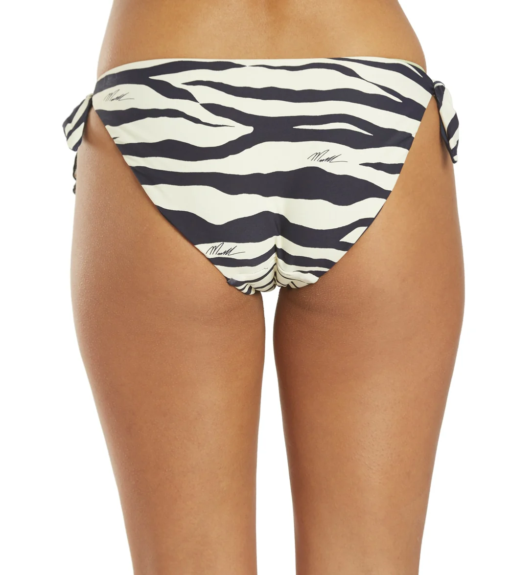 Michael Kors Women's Reversible Zebra Side Tie Bikini Bottoms - Image 3