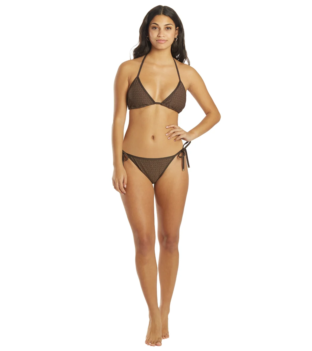 Michael Kors Women's Signature Logo String Tie Bikini Bottom - Image 4