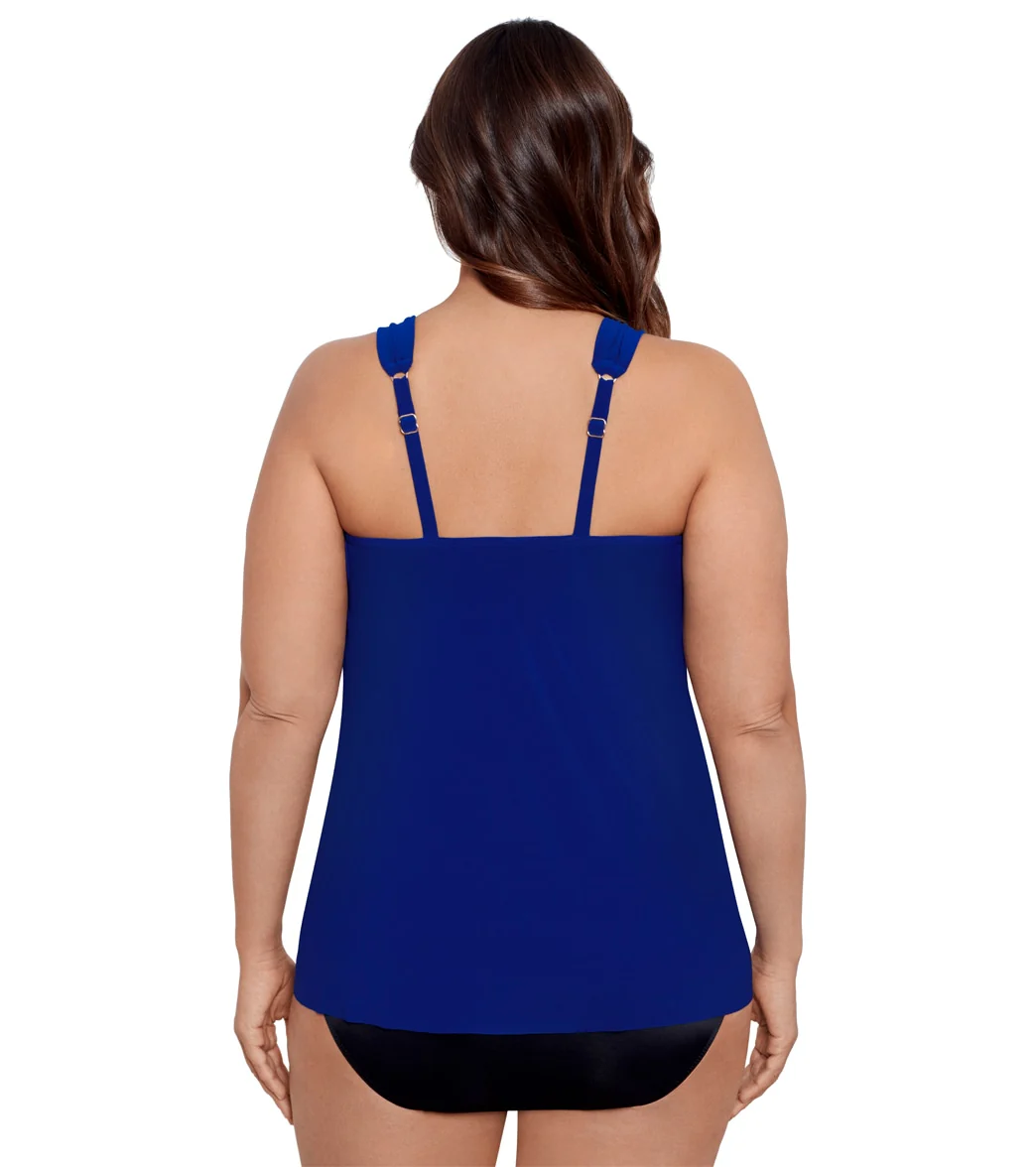 Miraclesuit Plus Size Razzle Dazzle Tankini Top - Image 8